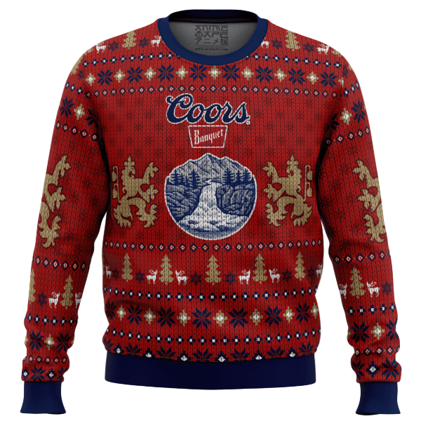 Coors Banquet Ugly Sweater Gifts, Coors Banquet Gift Fan Ugly Sweater 523