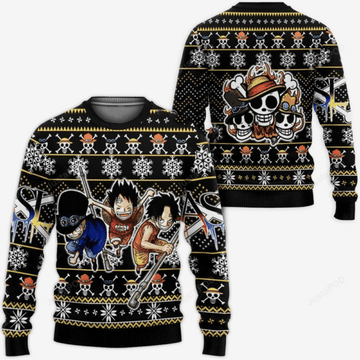 One Piece Anime Asl Pirates 13 Ugly Sweater, One Piece Anime Gift Fan Ugly Sweater 728