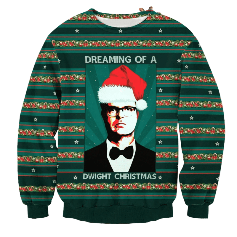 Dreaming Of A Dwight Ugly Christmas Sweater