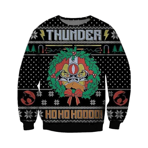 Thunder Ho Ho Ho Christmas Ugly Sweater, Thunder Ho Ho Ho Christmas Gift, Thunder Ho Ho Ho Christmas Shirt 882