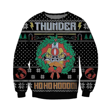 Thunder Ho Ho Ho Christmas Ugly Sweater, Thunder Ho Ho Ho Christmas Gift, Thunder Ho Ho Ho Christmas Shirt 882