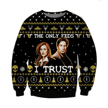 The Only Feeds I Trust Ugly Christmas Sweater