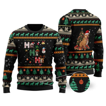 Pitbull Christmas Ugly Christmas Sweater
