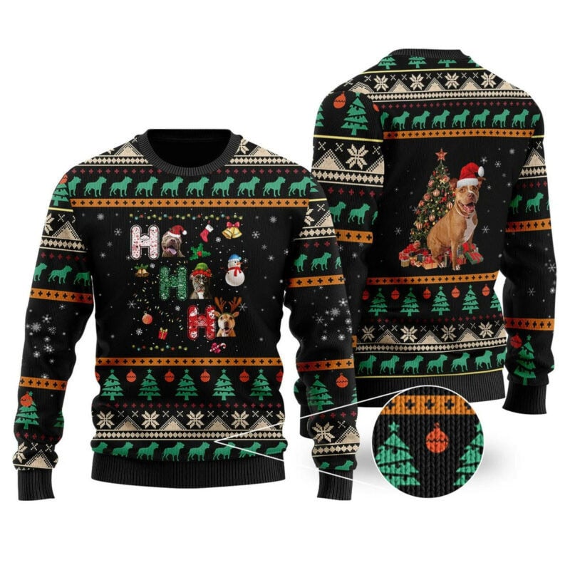 Pitbull Christmas Ugly Christmas Sweater