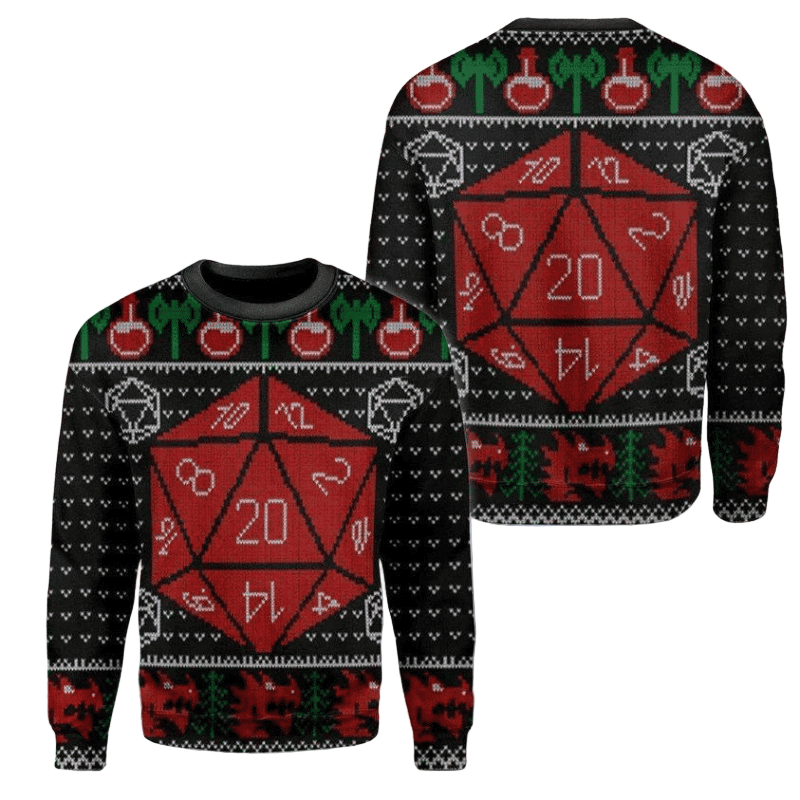 D&amp;d Ugly Christmas Sweater