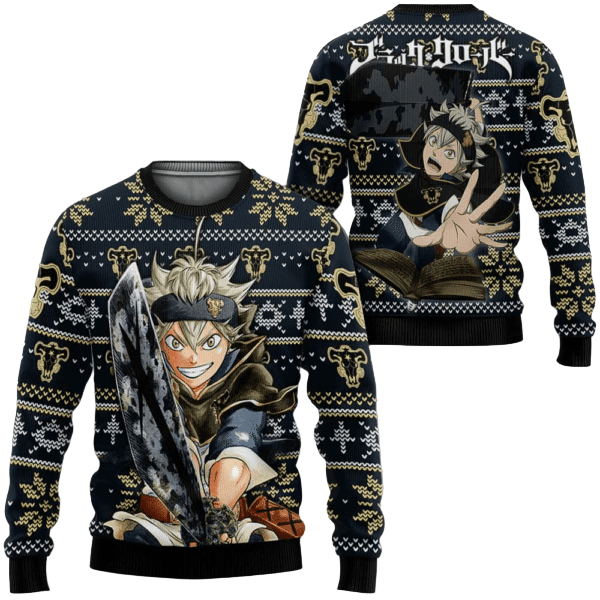 Black Clover Anime Asta 13 Ugly Sweater Gifts, Black Clover Anime Gift Fan Ugly Sweater 112