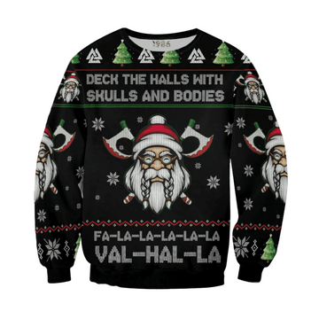 Viking Santa Claus Ugly Christmas Sweater