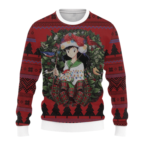 Inuyasha Anime Kagome 10 Ugly Sweater Gifts, Inuyasha Anime Gift Fan Ugly Sweater 489