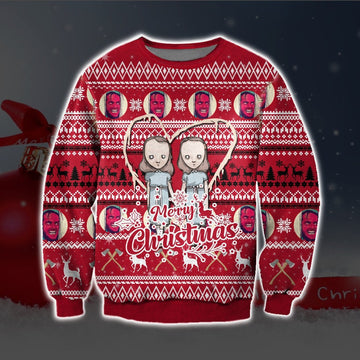 Grady Twins, Chucky Merry Christmas Ugly Sweatshirt, Christmas Ugly Sweater