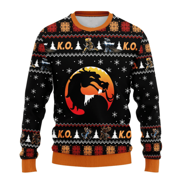 Mortal Kombat Ugly Sweater Gifts, Mortal Kombat Gift Fan Ugly Sweater 350
