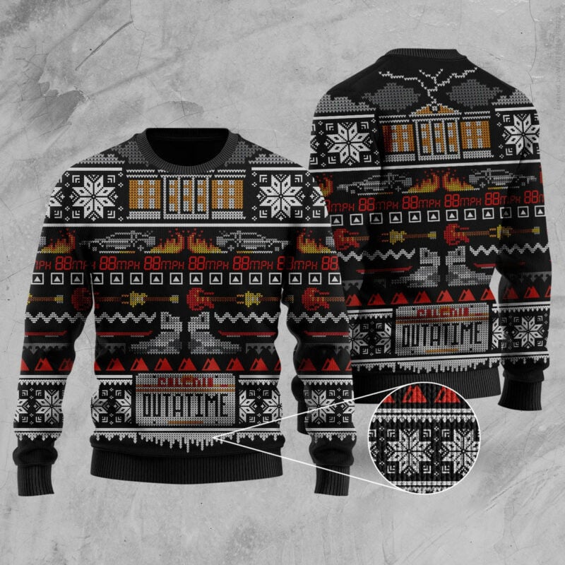 Back To The Future Ugly Christmas Sweater