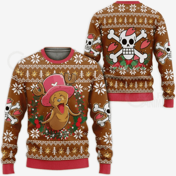 One Piece Anime Tony Tony Chopper 25 Ugly Sweater, One Piece Anime Gift Fan Ugly Sweater 521