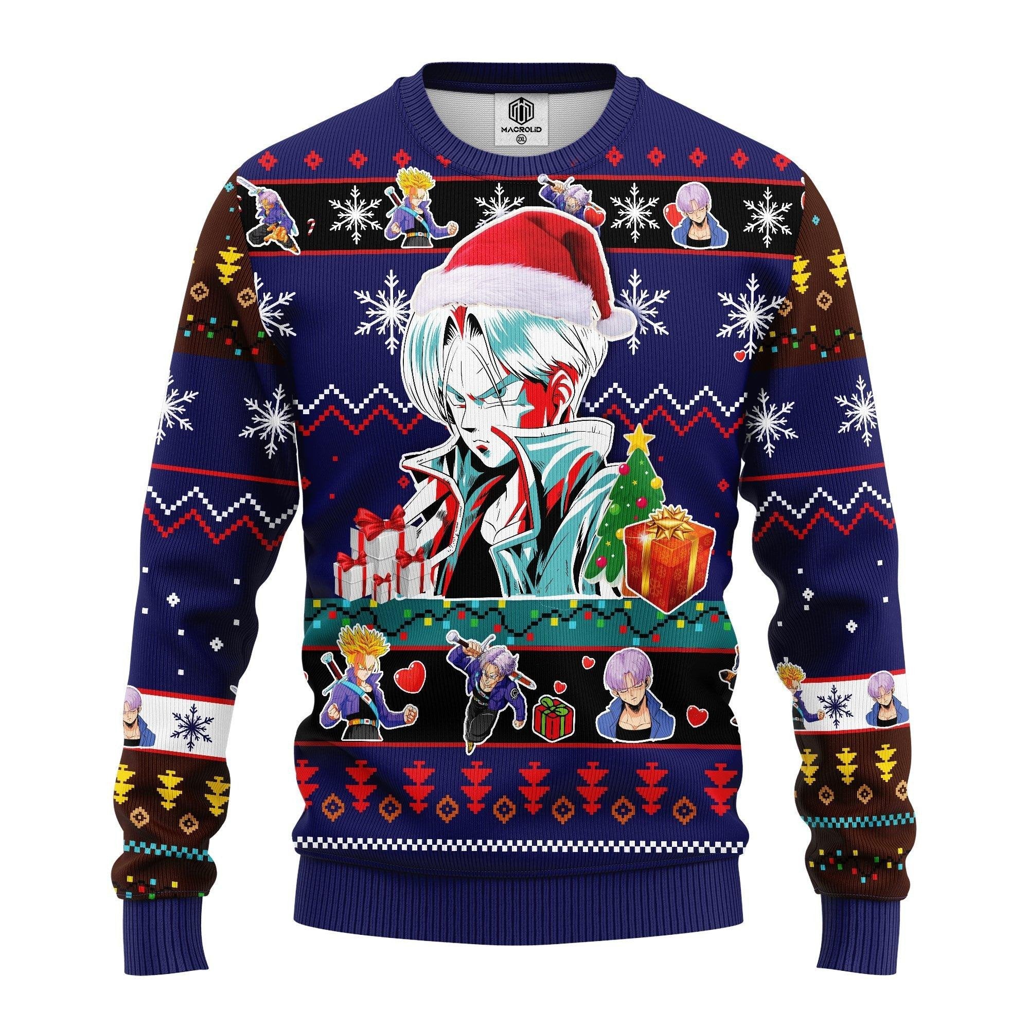 Dragon Ball Anime Merry Xmas, Santa Trunk Ugly Christmas Sweater 282