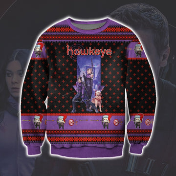 Marvel's Hawkeye Ugly Sweatshirt, Christmas Ugly Sweater