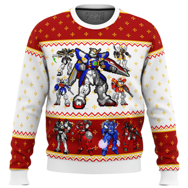 Gundam Wing Sprites Ugly Sweater Gifts, Gundam Wing Sprites Gift Fan Ugly Sweater 374