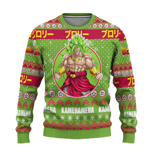 Dragon Ball Anime Broly 17 Ugly Sweater Gifts, Dragon Ball Anime Gift Fan Ugly Sweater 201
