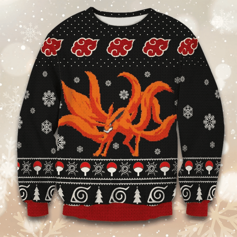 Nine Tailed Fox Ugly Christmas Sweater