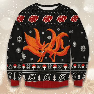 Nine Tailed Fox Ugly Christmas Sweater