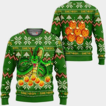 Shenron Anime Dragon Ball Xmas 1k83 Sweater,dragon Ball Anime Xmas Christmas Gift Fan 736