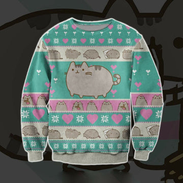 Pusheen 3d Ugly Christmas Sweater