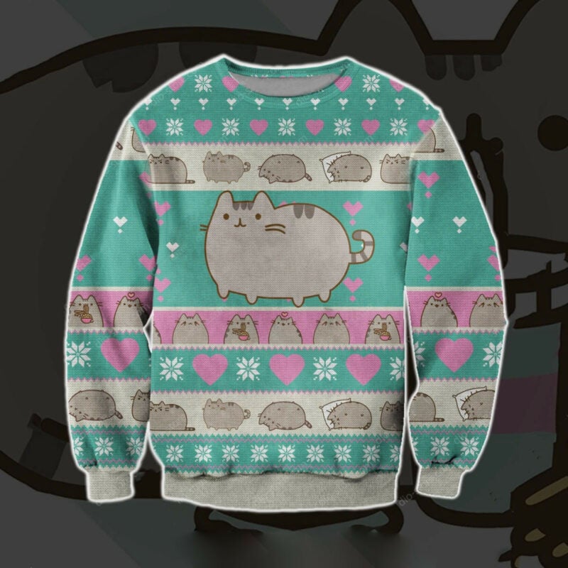 Pusheen 3d Ugly Christmas Sweater