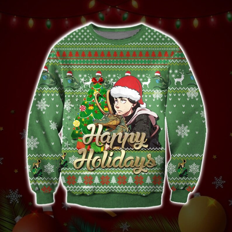 Marvel's Loki Ugly Sweatshirt, Christmas Ugly Sweater