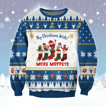 Christmas Wish More Muppets Sweater Ugly Christmas Sweater