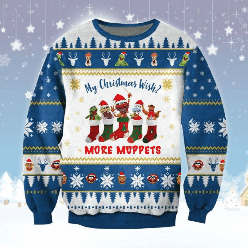 Christmas Wish More Muppets Sweater Ugly Christmas Sweater