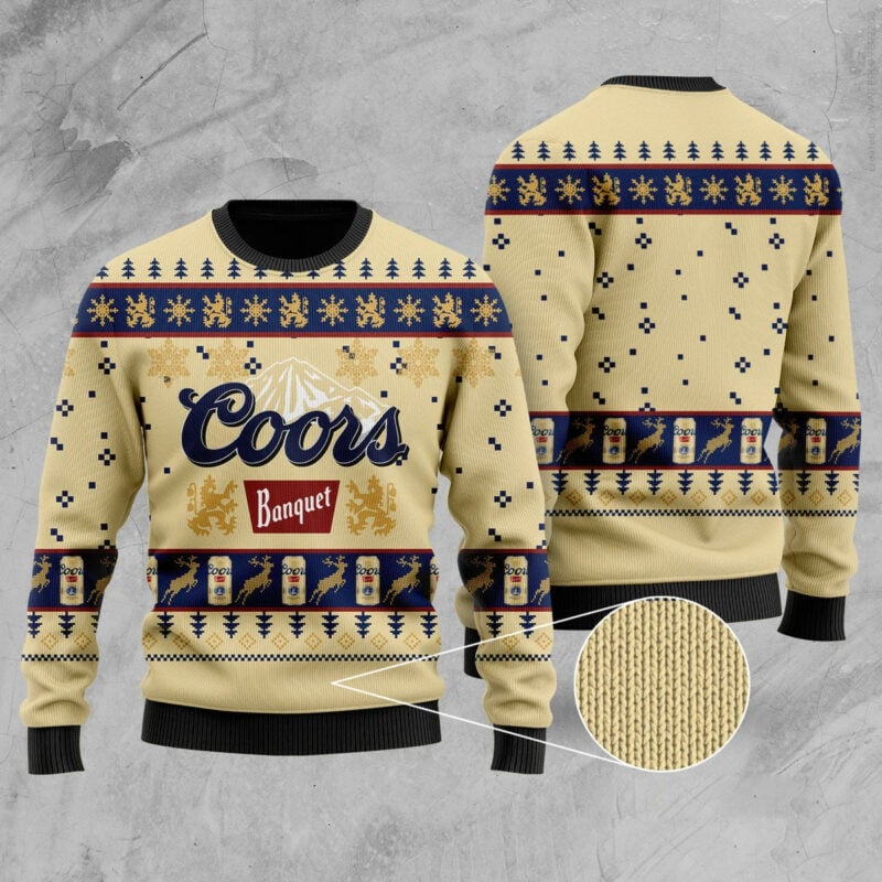 Coors Banquet Ugly Christmas Sweater