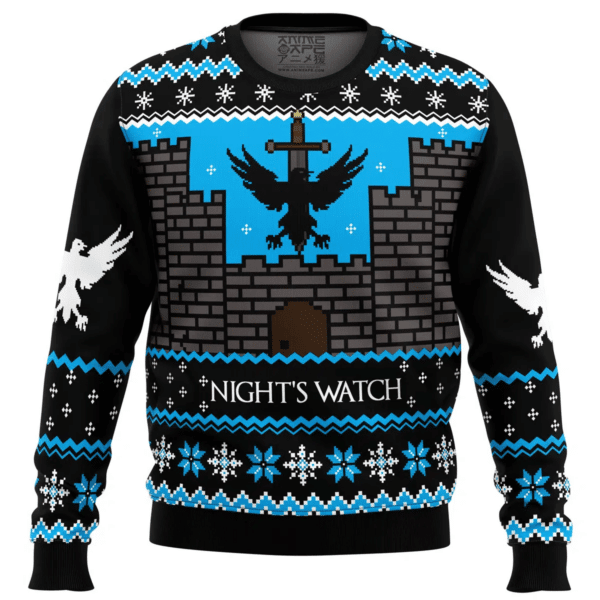 Game Of Thrones Nights Watch Ugly Sweater Gifts, Game Of Thrones Nights Watch Gift Fan Ugly Sweater 621