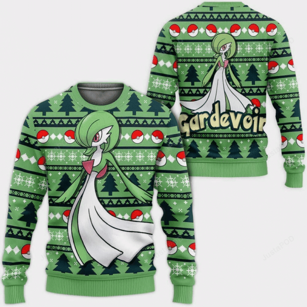 Pokemon Anime Gardevoir 28 Ugly Sweater Gifts, Pokemon Anime Gift Fan Ugly Sweater 573