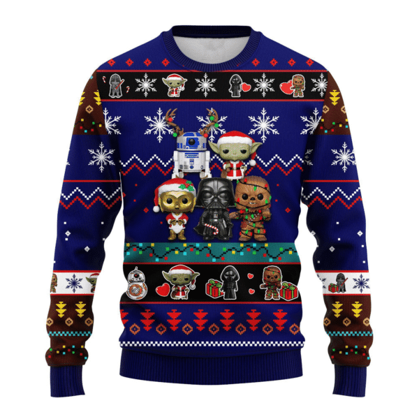 Star Wars 2 Ugly Sweater Gifts, Star Wars Gift Fan Ugly Sweater 569