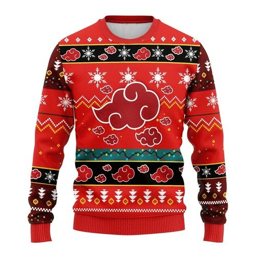 Akatsuki Naruto Anime 7 Ugly Sweater, Akatsuki Naruto Anime Gift Fan Ugly Sweater