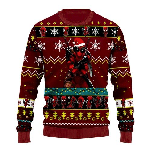 Deadpool 3 Ugly Sweater Gifts, Deadpool Gift Fan Ugly Sweater 583