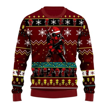 Deadpool 3 Ugly Sweater Gifts, Deadpool Gift Fan Ugly Sweater 583