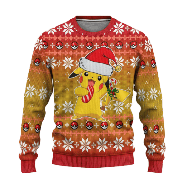Pokemon Anime Pikachu 66 Ugly Sweater Gifts, Pokemon Anime Gift Fan Ugly Sweater 476
