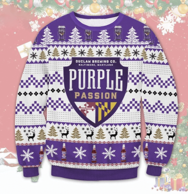 Purple Passion Beer Ugly Sweater Gifts, Purple Passion Beer Gift Fan Ugly Sweater 576