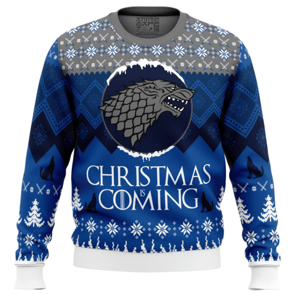 Game Of Thrones Christmas Is Coming Ugly Sweater Gifts, Game Of Thrones Christmas Is Coming Gift Fan Ugly Sweater 588