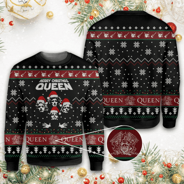Queen Band 1 Ugly Sweater Gifts, Queen Band Gift Fan Ugly Sweater 255