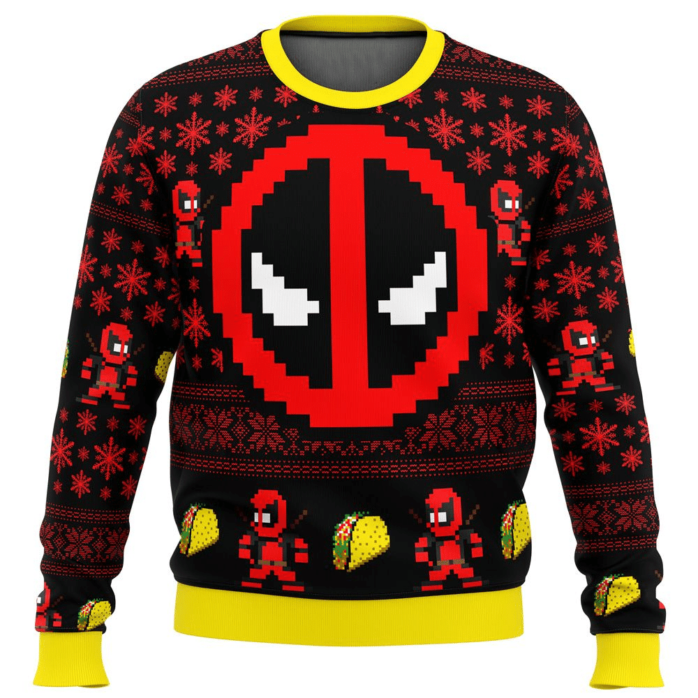 Deadpool 1 Ugly Sweater Gifts, Deadpool Gift Fan Ugly Sweater