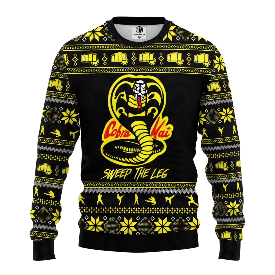 Cobra Kai Sweep The Leg Ugly Christmas Sweater 319