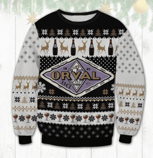 Orval Beer Ugly Sweater Gifts, Orval Beer Gift Fan Ugly Sweater 610