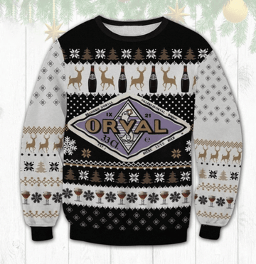 Orval Beer Ugly Sweater Gifts, Orval Beer Gift Fan Ugly Sweater 610