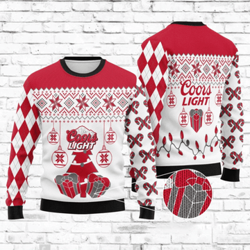 Coors Light 1 Ugly Sweater Gifts, Coors Light Gift Fan Ugly Sweater 829