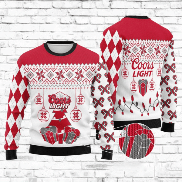 Coors Light 1 Ugly Sweater Gifts, Coors Light Gift Fan Ugly Sweater 829