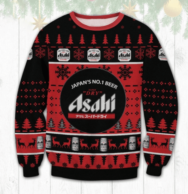 Asahi Super Dry Beer Ugly Sweater Gifts, Asahi Super Dry Beer Gift Fan Ugly Sweater 834