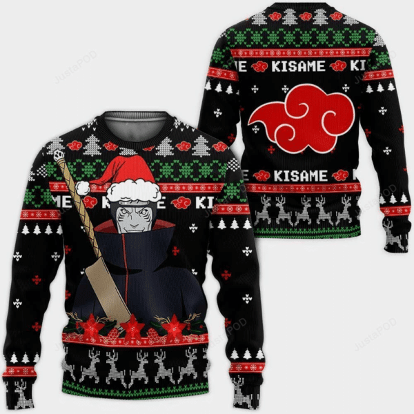 Akatsuki Kisame Naruto Anime 14 Ugly Sweater, Akatsuki Naruto Anime Gift Fan Ugly Sweater 628