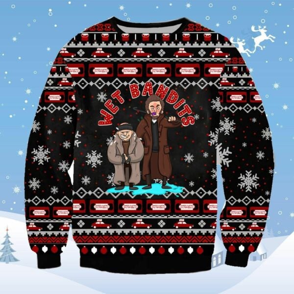 The Wet Bandits Ugly Sweater, Christmas Gift, The Wet Bandits Ugly Christmas Sweater 878