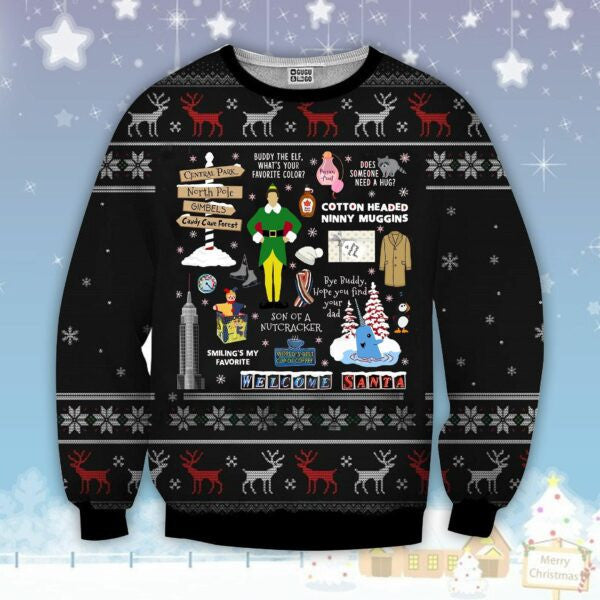 Son Of A Nutcracker Elf Ugly Sweater, Christmas Gift, Elf Ugly Christmas Sweater Son Of A Nutcracker 306