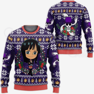 One Piece Anime Nico Robin 29 Ugly Sweater, One Piece Anime Gift Fan Ugly Sweater 826